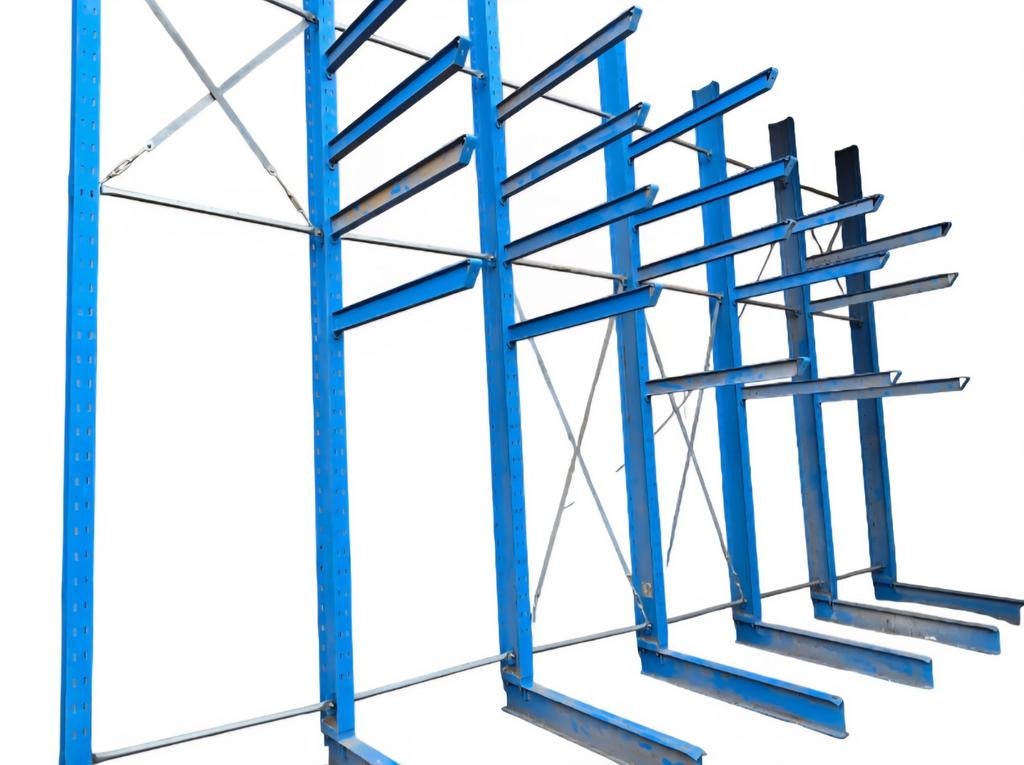OHRA Draagarmstelling, Afm. 728x129x453cm. Met veel armen., Ophalen