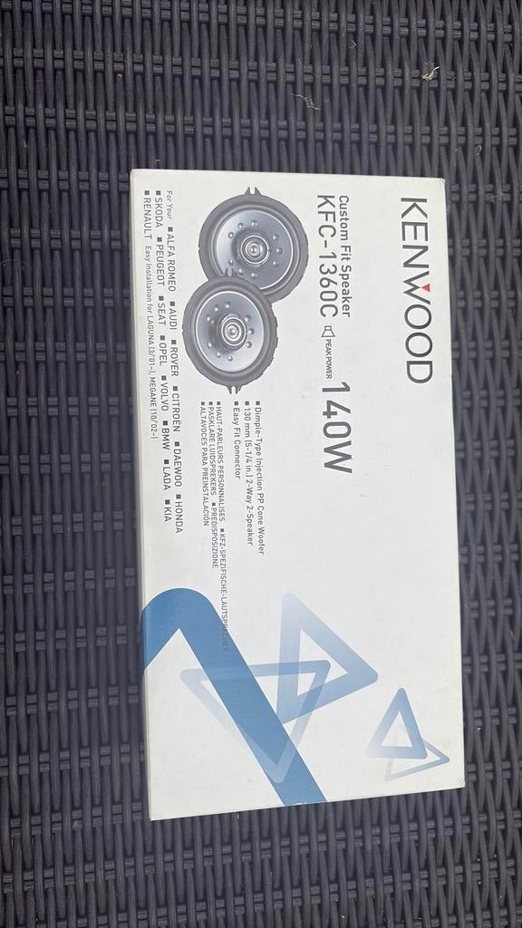 Kenwood KFC-136C speakerset, Ophalen of Verzenden, Zo goed als nieuw