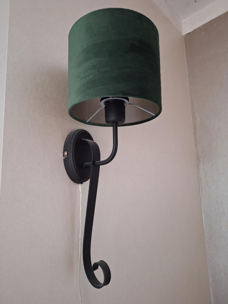 Wandlampjes 3 stuks, Huis en Inrichting, Lampen | Wandlampen, Ophalen, Zo goed als nieuw, Stof