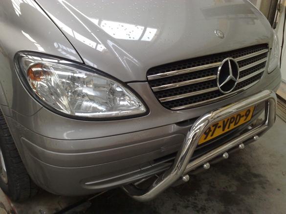 Mercedes-Benz Vito W639 (na 2003) Chrome voorgrillset RVS, Niet ingevuld, Niet ingevuld, Niet ingevuld