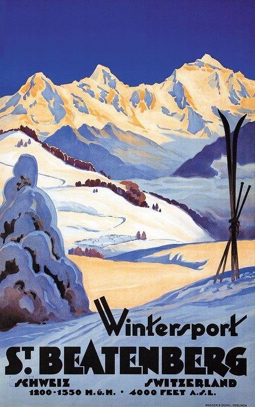 Poster Beatenberg, Ophalen of Verzenden, A1 t/m A3, Film en Tv