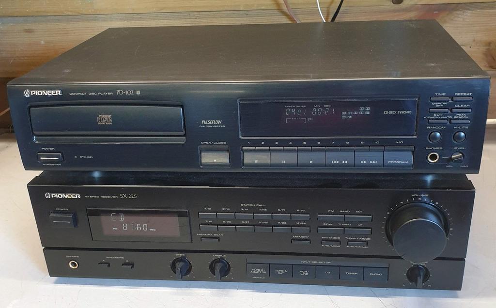 Pioneer receiver sx-225 + cd speler pd-102, Ophalen of Verzenden, Speakers, Pioneer