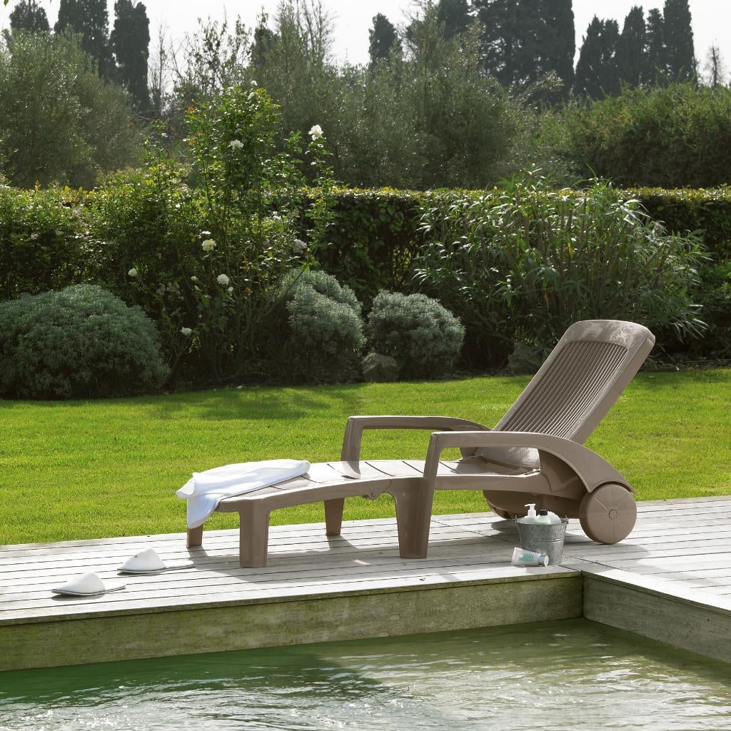 NW GROSFILLEX FIDJI LIGBEDDEN NU €85,- P.ST AFN 2 ST. €75,-, Ophalen, Nieuw, Kunststof, Verstelbaar