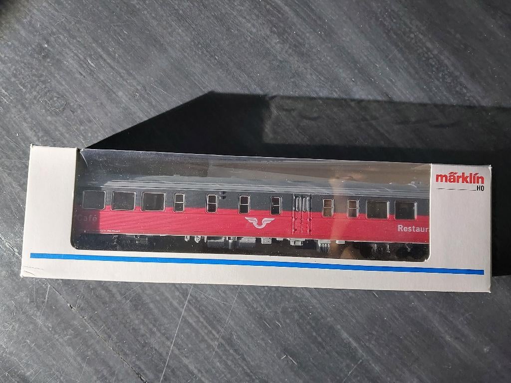 Marklin 4378 Restauratie rijtuig SJ, Hobby en Vrije tijd, Modeltreinen | H0, Wisselstroom, Wagon, Ophalen of Verzenden, Zo goed als nieuw