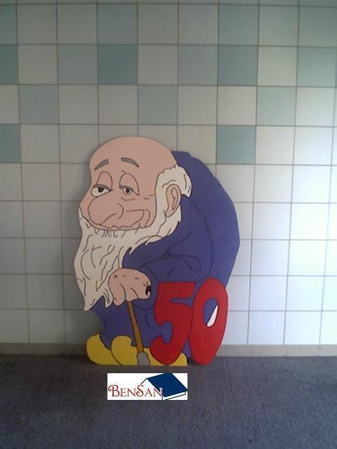 abraham xxl houten pop huren bensan enter, Ophalen, Zo goed als nieuw, Abraham of Sarah