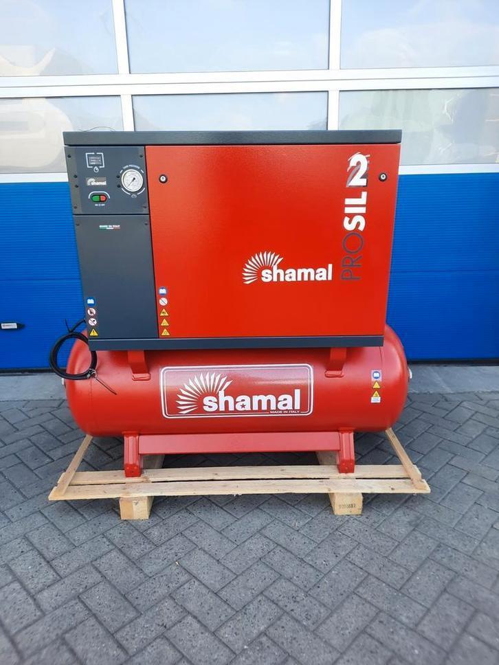 Shamal 5.5 pk/270ltr 10Bar Silent Compressor 380V ITALI?!, Nieuw, Italië, Geluidgedempt, Shamal