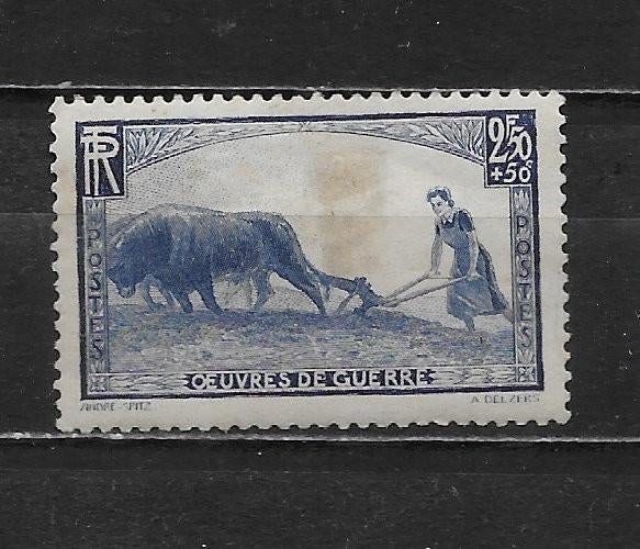 Frankrijk 1940 postfris plakker dier koe, Verzenden, Postfris