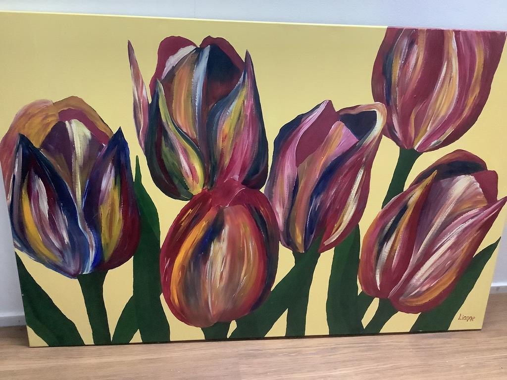 Rainbow tullips, Ophalen