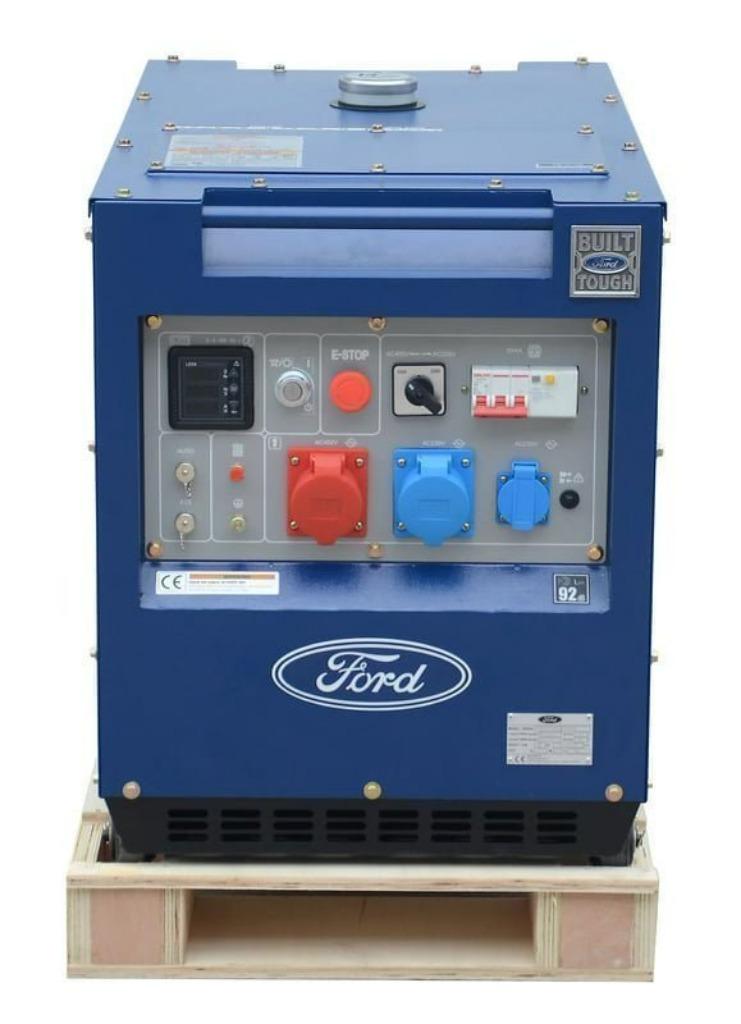 Diesel generator Ford | NIEUW | Prijs op aanvraag!, Doe-het-zelf en Verbouw, Aggregaten, Dieselolie, Geluidgedempt, Nieuw, 5 tot 10 kVA