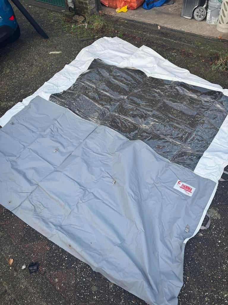 Fiamma f45 zijwand links en rechts incl stangen, Ophalen of Verzenden