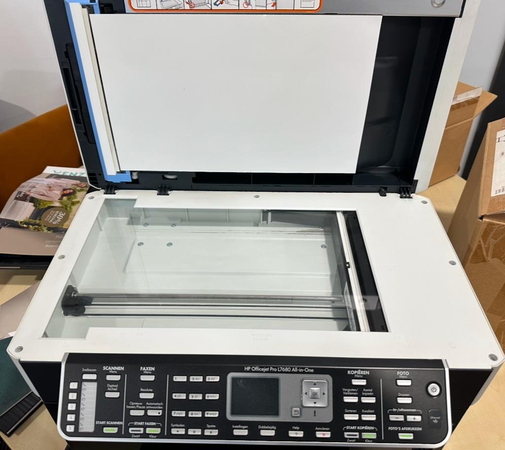 HP OFFİCEJET PRO L 7680 all in one printer scanner, Ophalen of Verzenden, Gebruikt, All-in-one