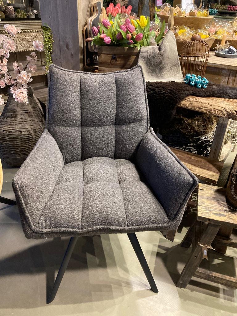 Yuni showroom model eetkamerstoel, Ophalen, Zo goed als nieuw, Vijf, Zes of meer stoelen, Stof