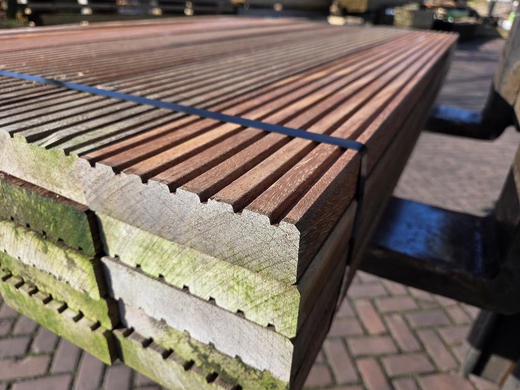 35 Vlonderplanken 3.6 x 14.0 cm / 1.45 meter - nr: HP116, Ophalen, Nieuw, Hout