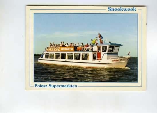 scheepvaart-foto/kaart-SNEEK-binnenvaart, Verzamelen, Ophalen of Verzenden, 1940 tot 1960, Gelderland