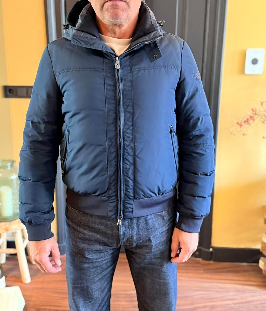 Bomberjack Peuterey maat M navy, Ophalen of Verzenden, Zo goed als nieuw, Maat 48/50 (M), Blauw