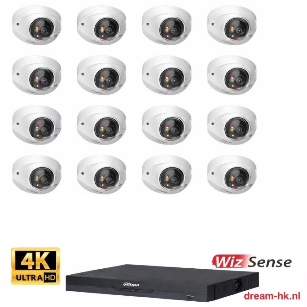 4MP Dahua WizSense Smart Dual Light Full Color 16CH IP PoE, Ophalen of Verzenden, Nieuw, Buitencamera