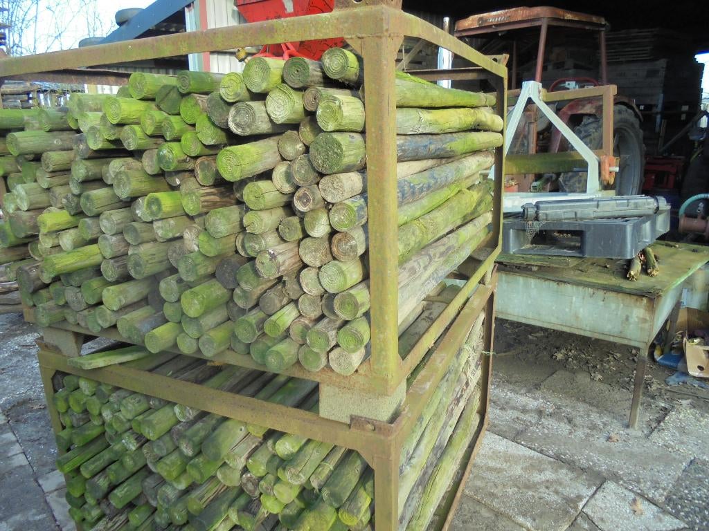 heining paaljes lang 120 cm  dik 5 cm, Ophalen, Gebruikt, Minder dan 180 cm, Palen