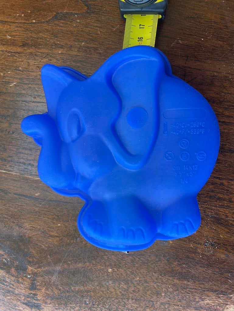 Siliconen Bakvorm Olifant - 16x16 cm, Ophalen, Zo goed als nieuw