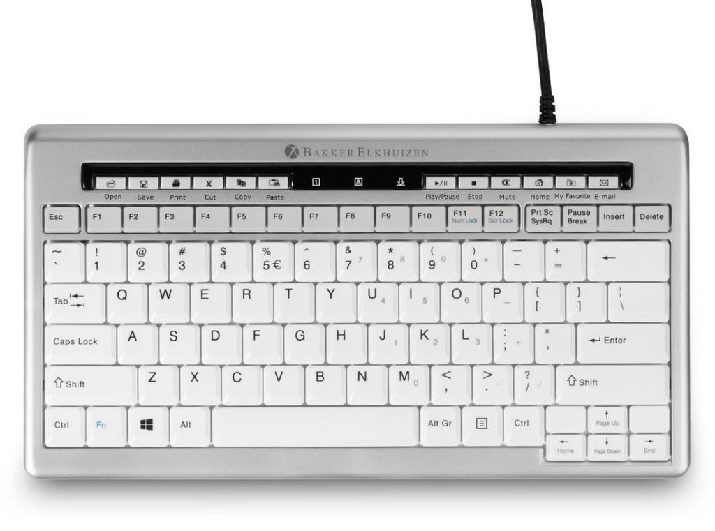 BakkerElkhuizen S-board 840 Compact Toetsenbord, Ergonomisch, Ophalen of Verzenden, Zo goed als nieuw, Qwerty