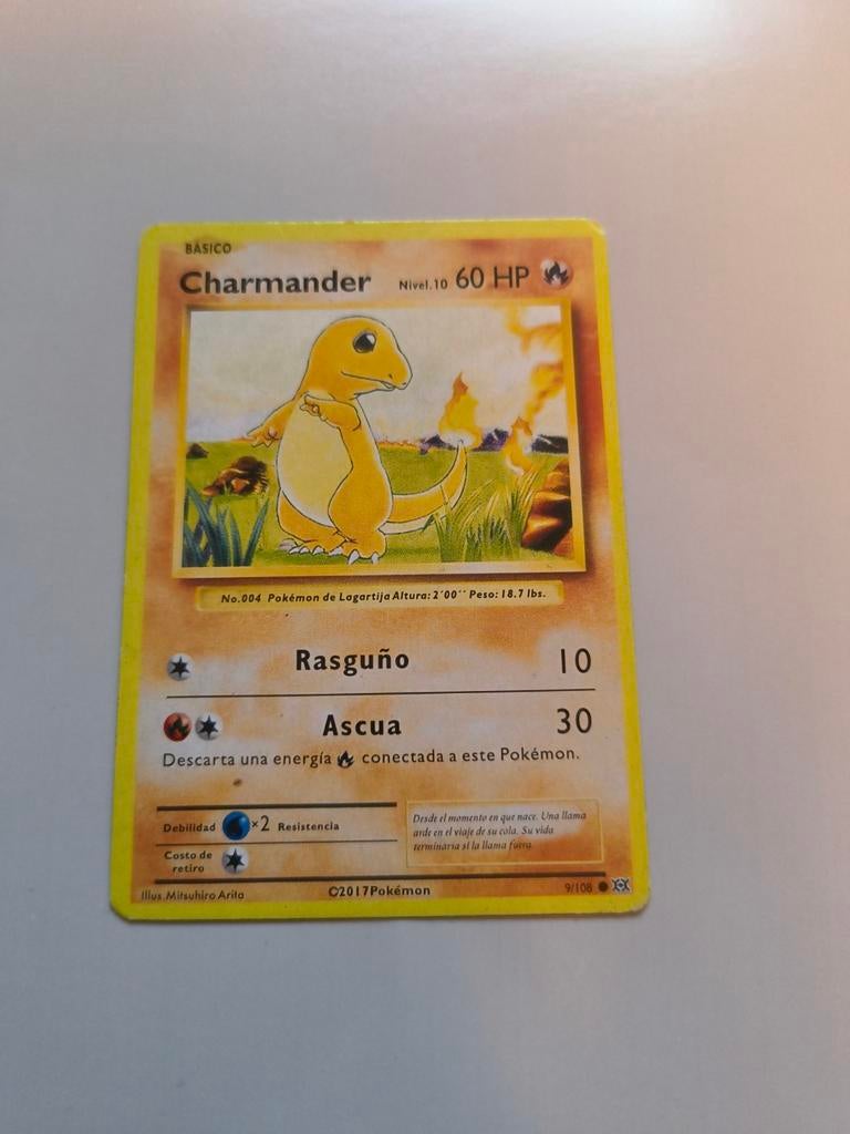 Charmander Pokémon kaart - 2017, Ophalen of Verzenden, Gebruikt, Losse kaart
