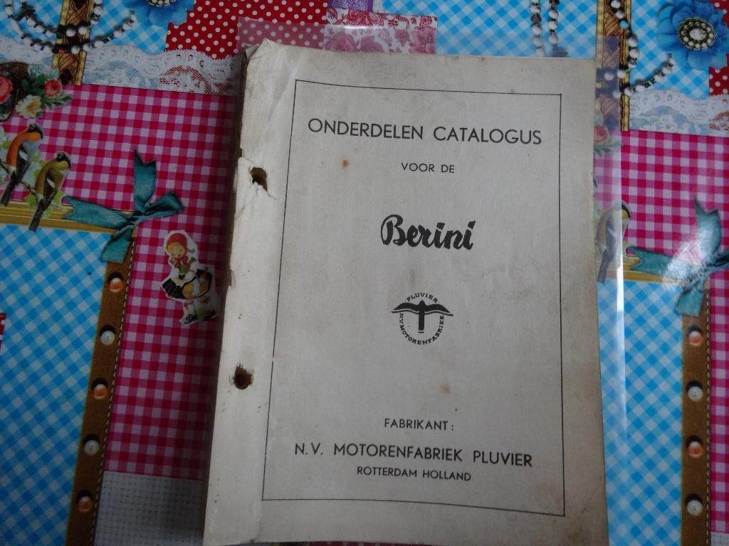 Berini M13 onderdelen catalogus (blz.1 en 2: 80%) origineel, Ophalen of Verzenden, Gebruikt