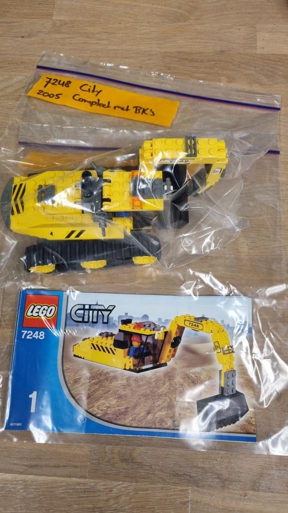 Lego City 7248 Graafmachine - Compleet met boekje, Ophalen of Verzenden, Zo goed als nieuw, Complete set, Lego