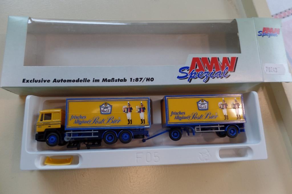 MAN vrachtwagen / aanhanger Post bier (AWM), Verzenden, Nieuw, Bus of Vrachtwagen, AWM