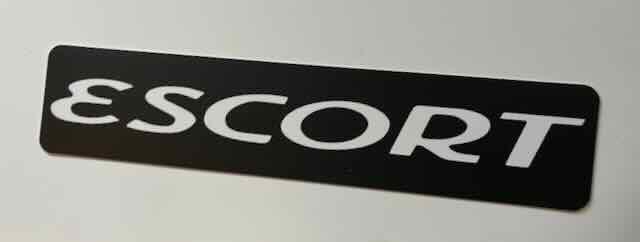 FORD Escort   -  showroom  kentekenplaat - reclamebord, Ophalen of Verzenden, Zo goed als nieuw, Auto's