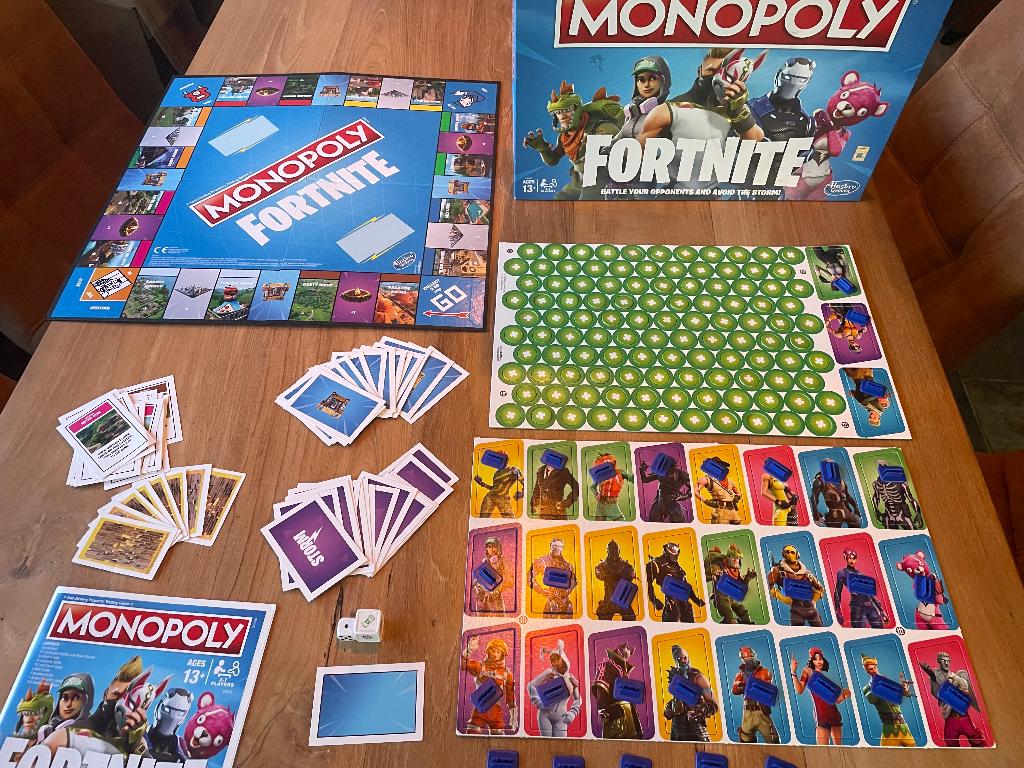 Fortnite monopoly- Compleet, Vijf spelers of meer, Ophalen of Verzenden, Zo goed als nieuw, Hasbro