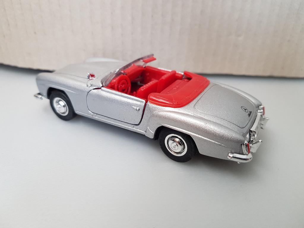Welly - Mercedes 190SL 1955 [zilver] 1/36, Ophalen of Verzenden, Gebruikt, Auto
