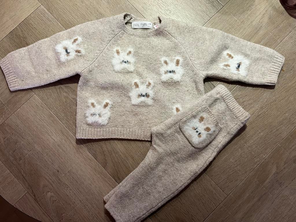 Zacht setje maat 74 Zara, Kinderen en Baby's, Gebruikt, Jongetje of Meisje, Ophalen of Verzenden, Zara