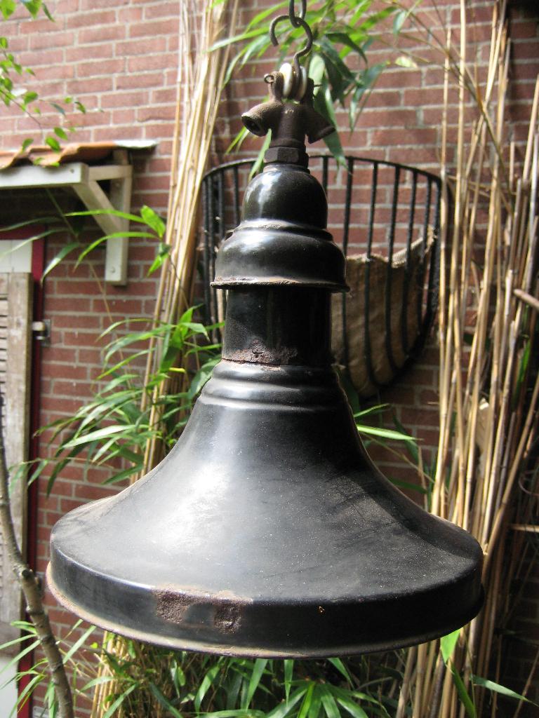 Lampenkap Emaille Brocante Vintage Frankrijk, Antiek en Kunst, Ophalen of Verzenden