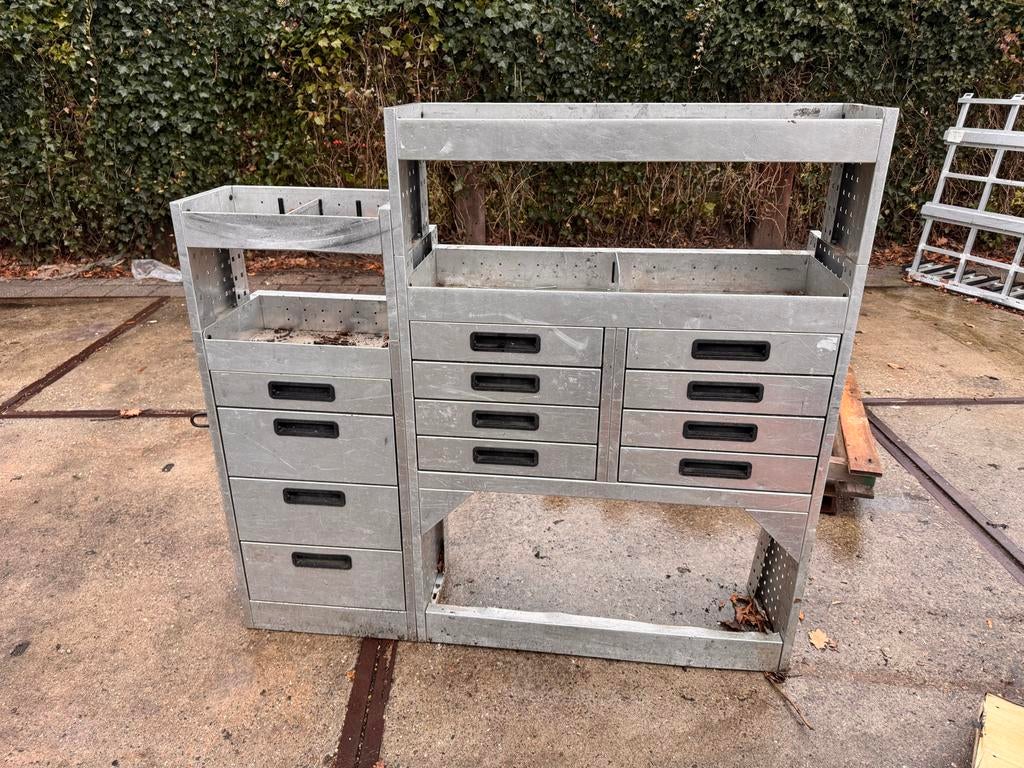 Werkbus/ aanhanger gereedschap kast met Laden, Ophalen, Gebruikt