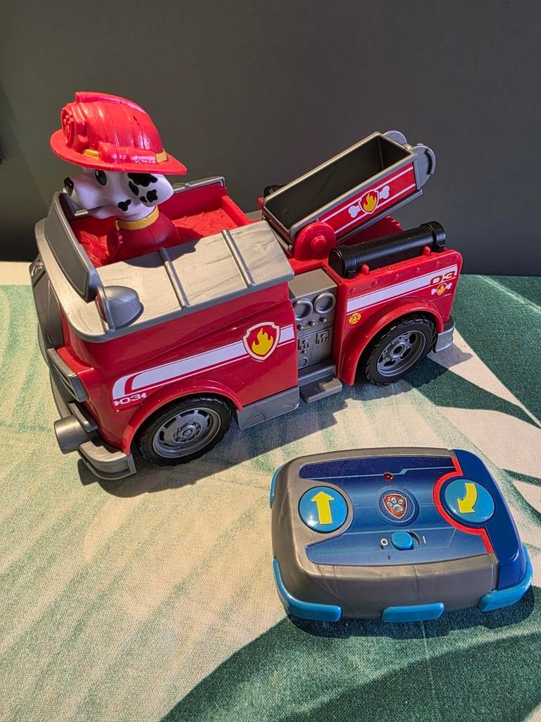 Paw Patrol Marshall bestuurbare auto, Ophalen of Verzenden, Zo goed als nieuw, Afstandsbediening