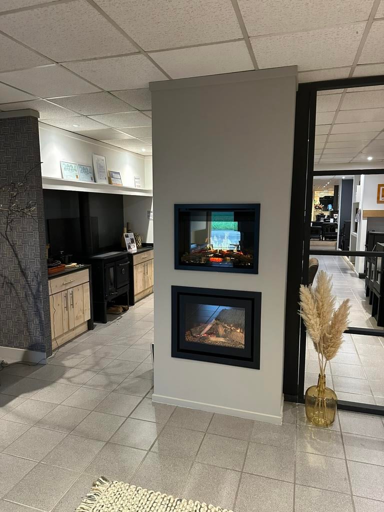 Cinewall haard met tv erboven sfeerhaard, Dimplex, Nieuw, Ophalen of Verzenden, Info@kachel.nl