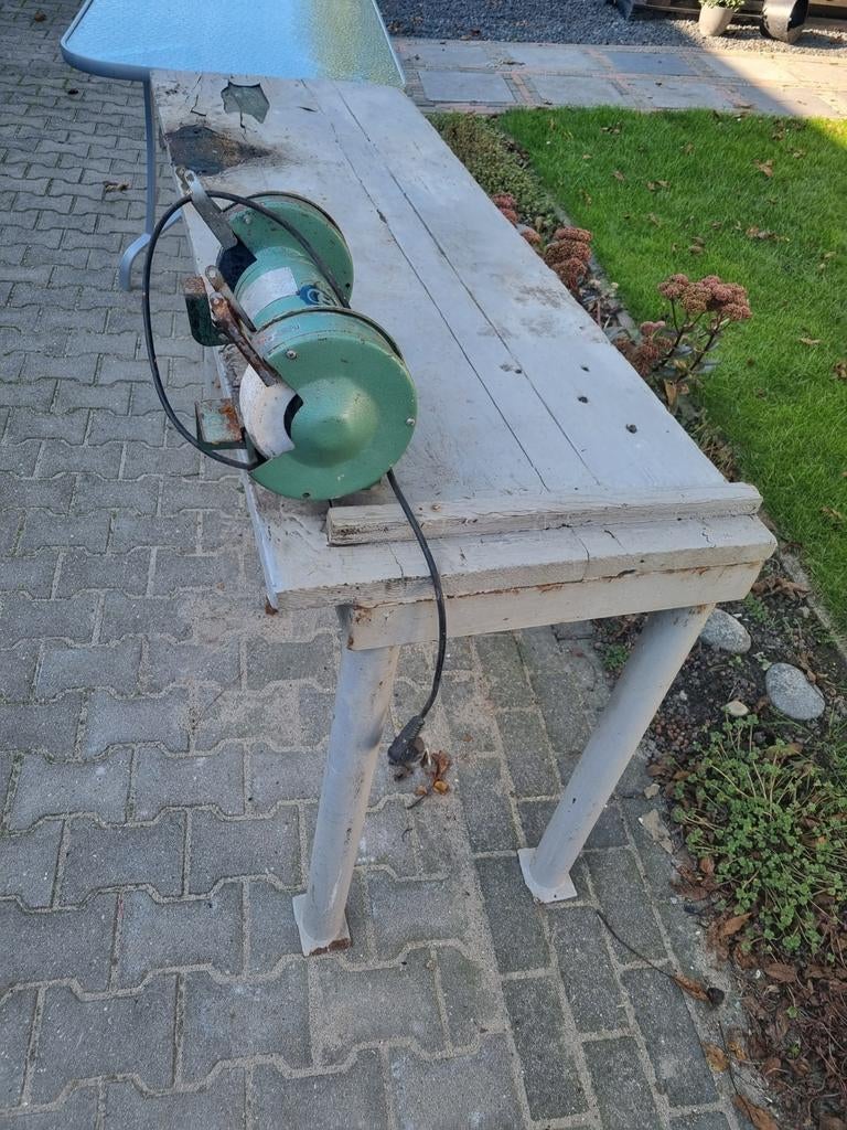 werkbank met slijper erop, Ophalen of Verzenden, Gebruikt