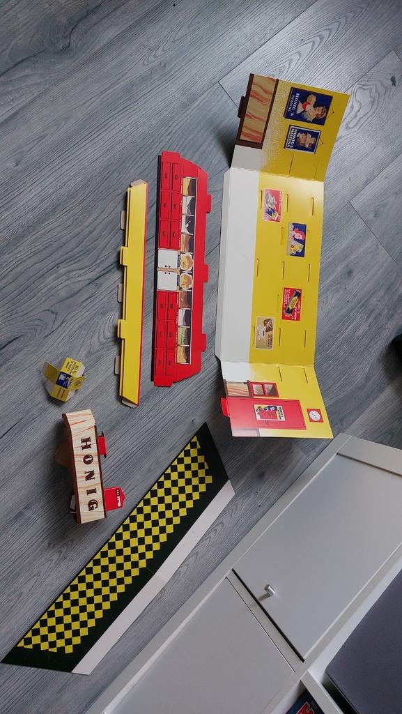 Vintage Honig Winkeltje van Karton, Overige merken, Gebruikt, Ophalen of Verzenden, Groter dan 1:32