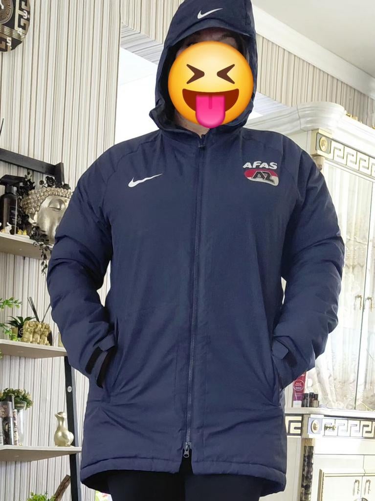 Donkerblauwe az  winterjas - Maat L, Maat 52/54 (L), Blauw, Nike, Ophalen of Verzenden