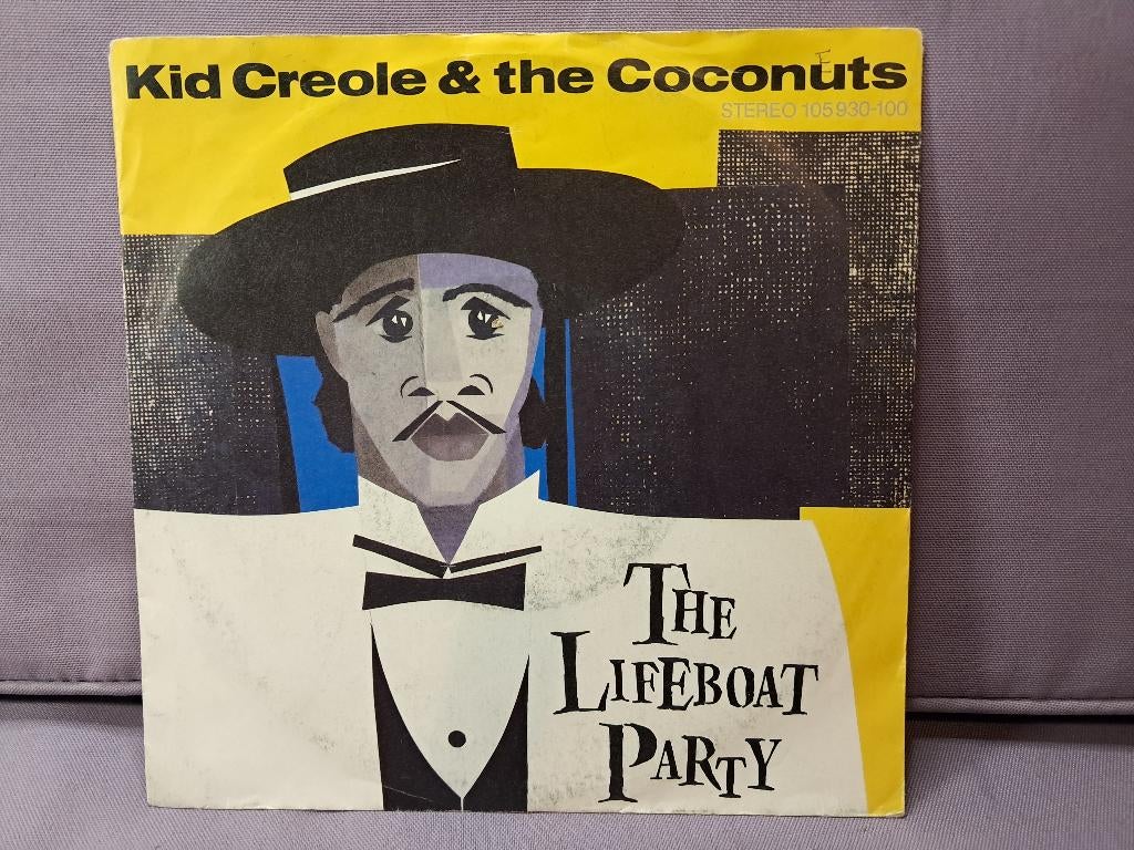 45t. kid creole and the coconuts. the lifeboat party. ex+, Gebruikt, 7 inch, Single, Ophalen of Verzenden