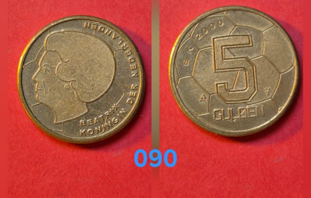 5 gulden 2000 EK, Postzegels en Munten, Munten | Nederland, Ophalen of Verzenden, Koningin Beatrix, 5 gulden