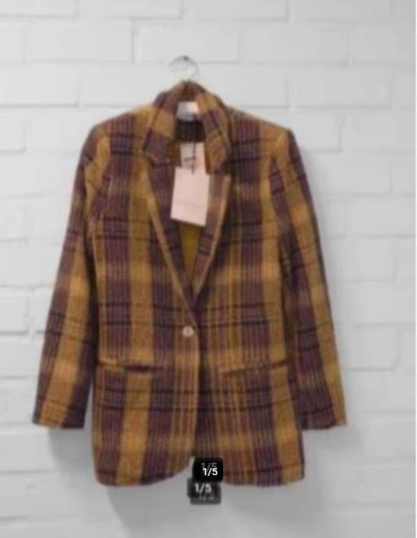 Amaya Amsterdam - Mooie boucle tweed blazer maat L - Nieuw, Kleding | Dames, Jasjes, Kostuums en Pakken, Nieuw, Jasje, Maat 42/44 (L)