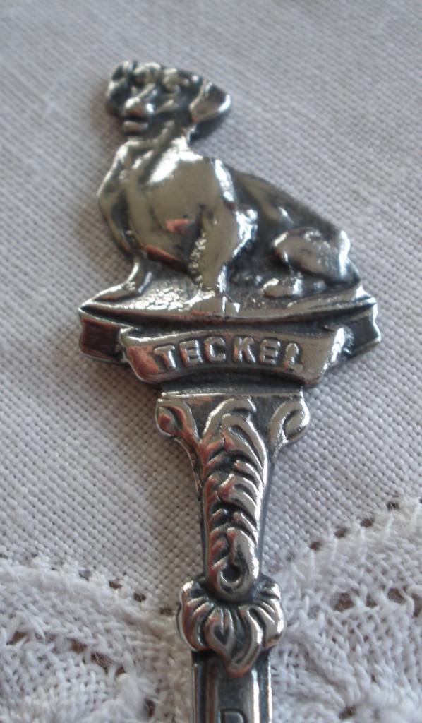 Verzilverd lepeltje Dierenbescherming - Teckel, Ophalen of Verzenden