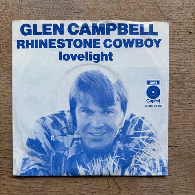 Glen Campbell - Rhinestone Cowboy, Cd's en Dvd's, Vinyl Singles, 7 inch, Single, Ophalen of Verzenden, Zo goed als nieuw