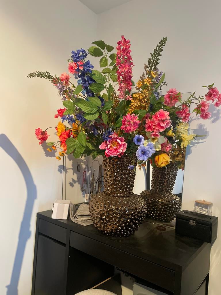 Chique bronzen vaas Eric kuster, Ophalen, Overige kleuren, 50 tot 75 cm, Aardewerk of Porselein