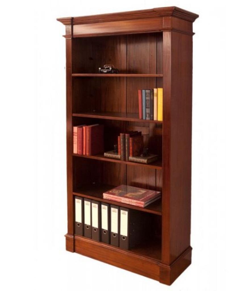 Massief Mahonie Boekenkast 100x38x190 cm Nieuw €849