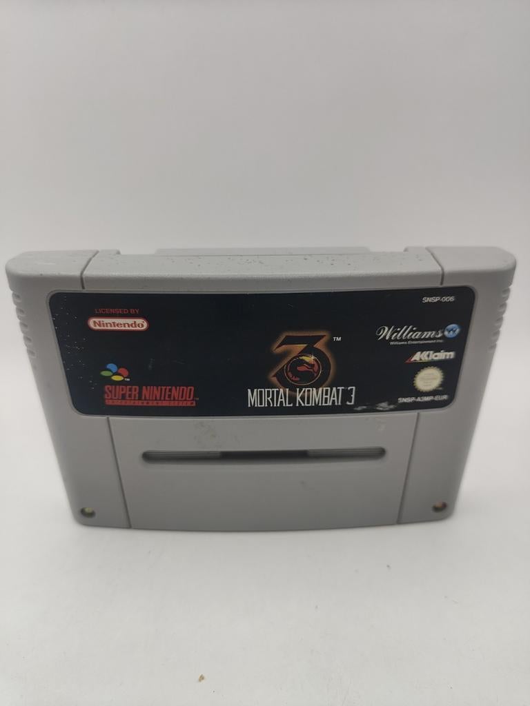 Mortal Kombat 3 - SNES, Spelcomputers en Games, Games | Nintendo Super NES, Support@acclaim.com, Gebruikt, Vechten, 2 spelers