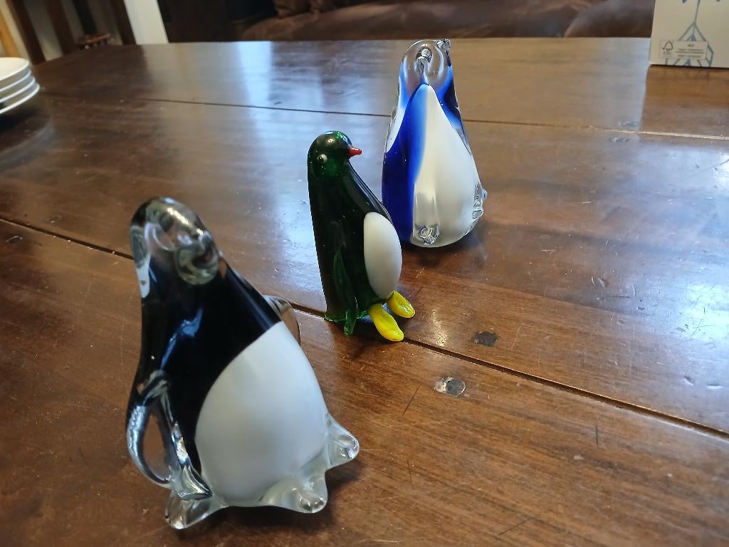 Murano glazen pinguïns ., Antiek en Kunst, Ophalen of Verzenden