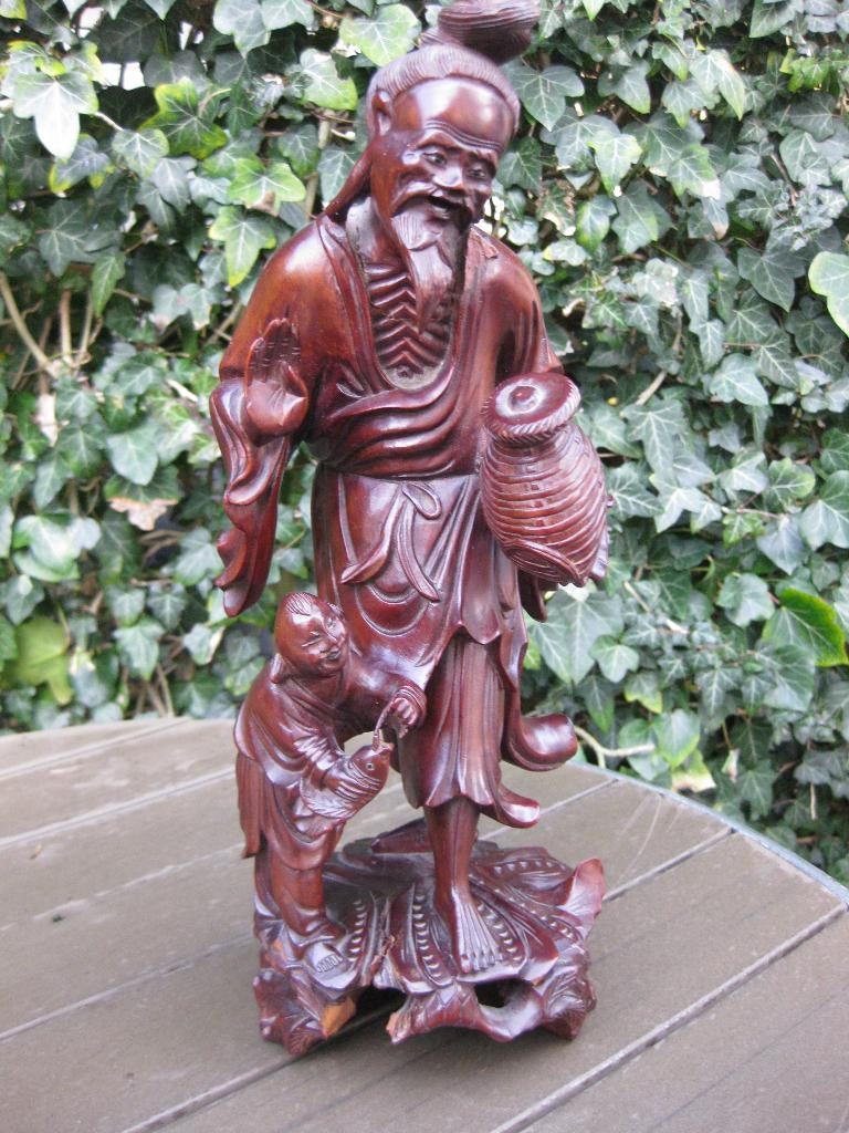 Chinees houten beeldje voor restauratie., Ophalen of Verzenden