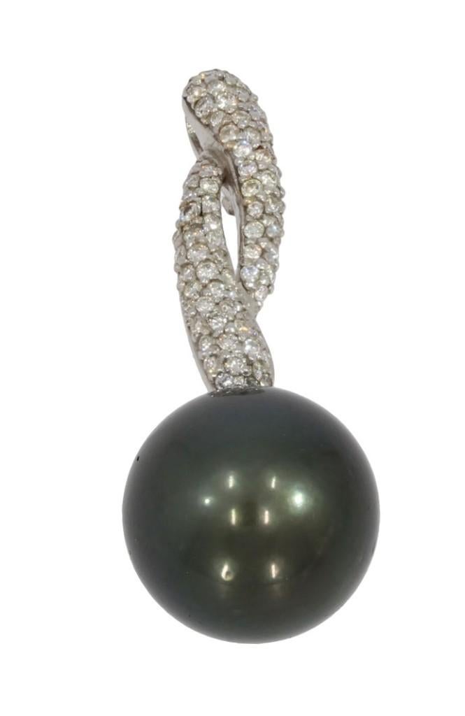 Tientallen diamanten parel 18k gouden ketting hanger luxe