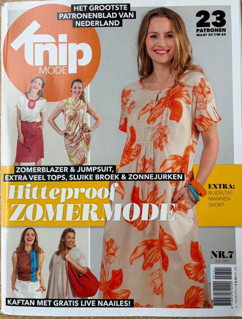 Knipmode van Juli 2021, Ophalen of Verzenden, Zo goed als nieuw, Vrouw, Knipmode